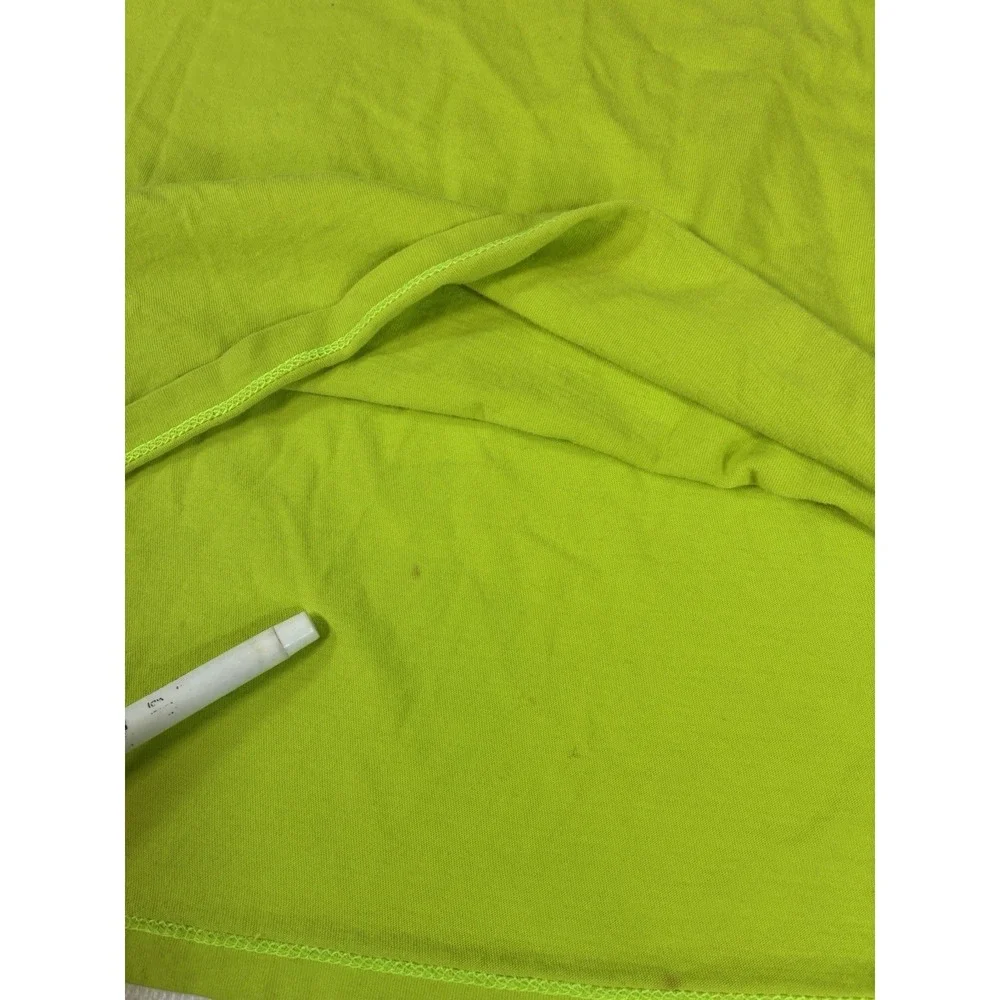 The North Face Men's Large Lime Green Box Logo‎ T-Shirt Never Stop Exploring